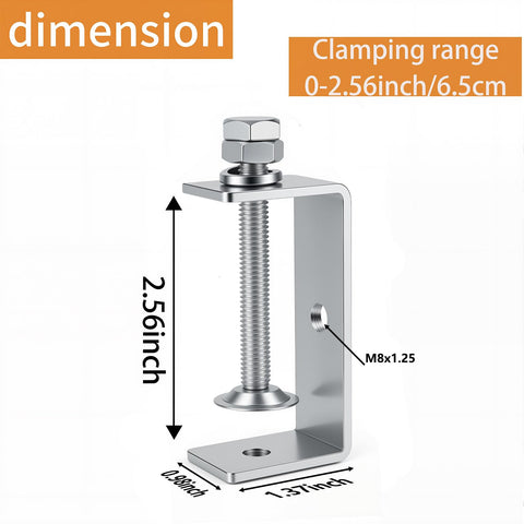 WMAZtool C-clamp with I-beam design shows reinforced strength for steady accuracy.