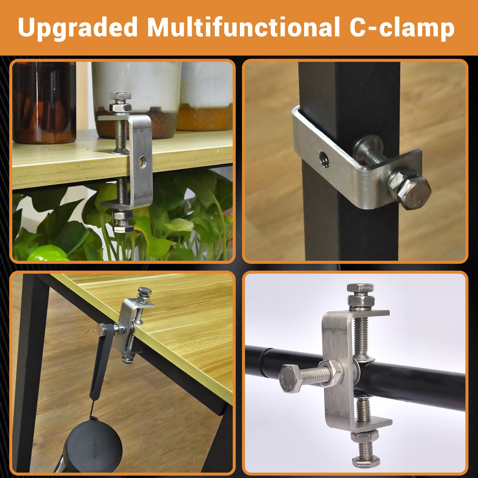 WMAZtool M8 threaded holes enable hooks for added mounting options.