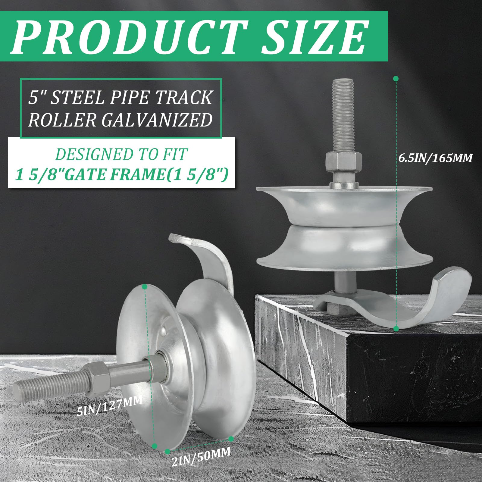 Wmebee pressed steel roller engineered for long-lasting sliding gate performance