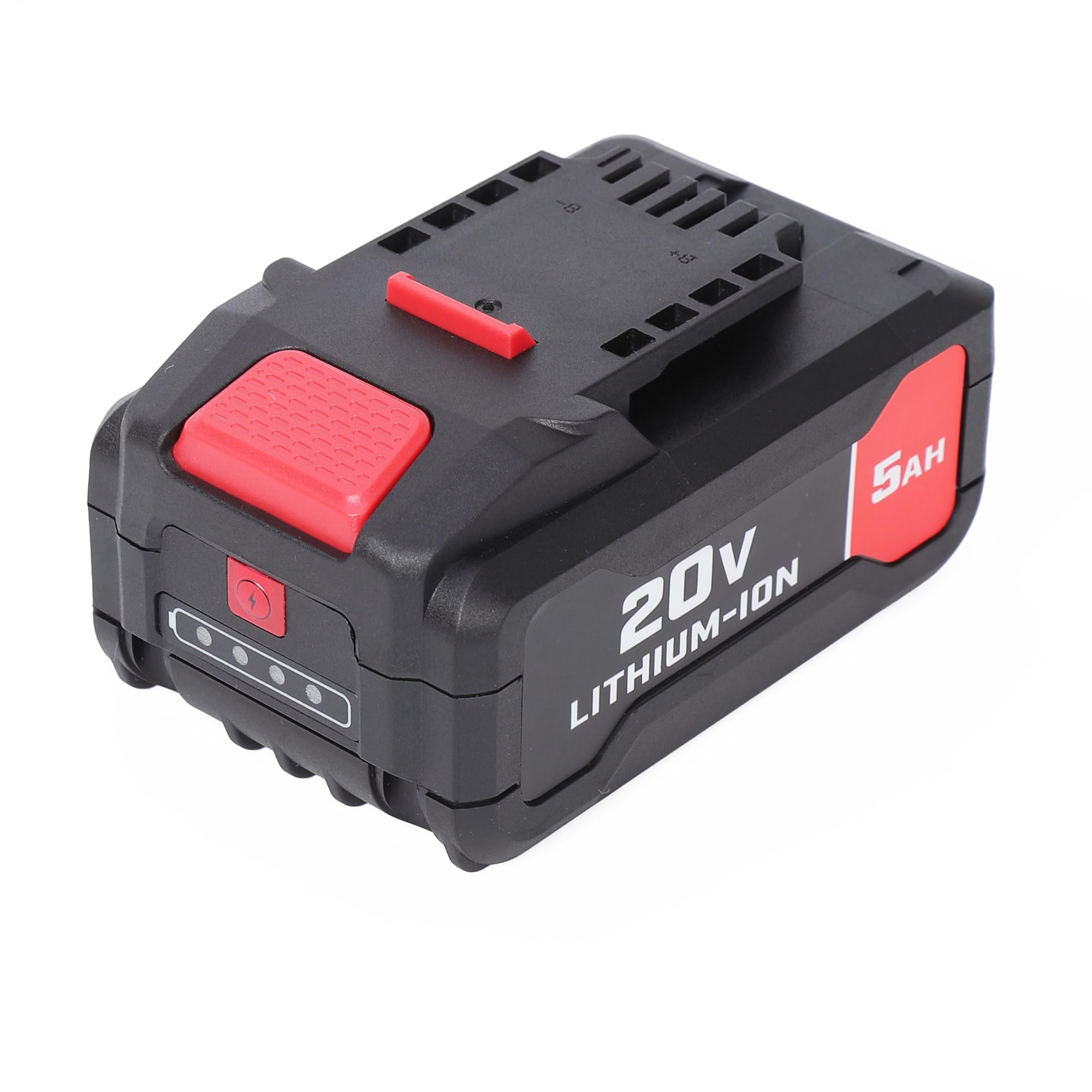 WMEXINBAO Bauer 20V battery pack front view for extended runtime.