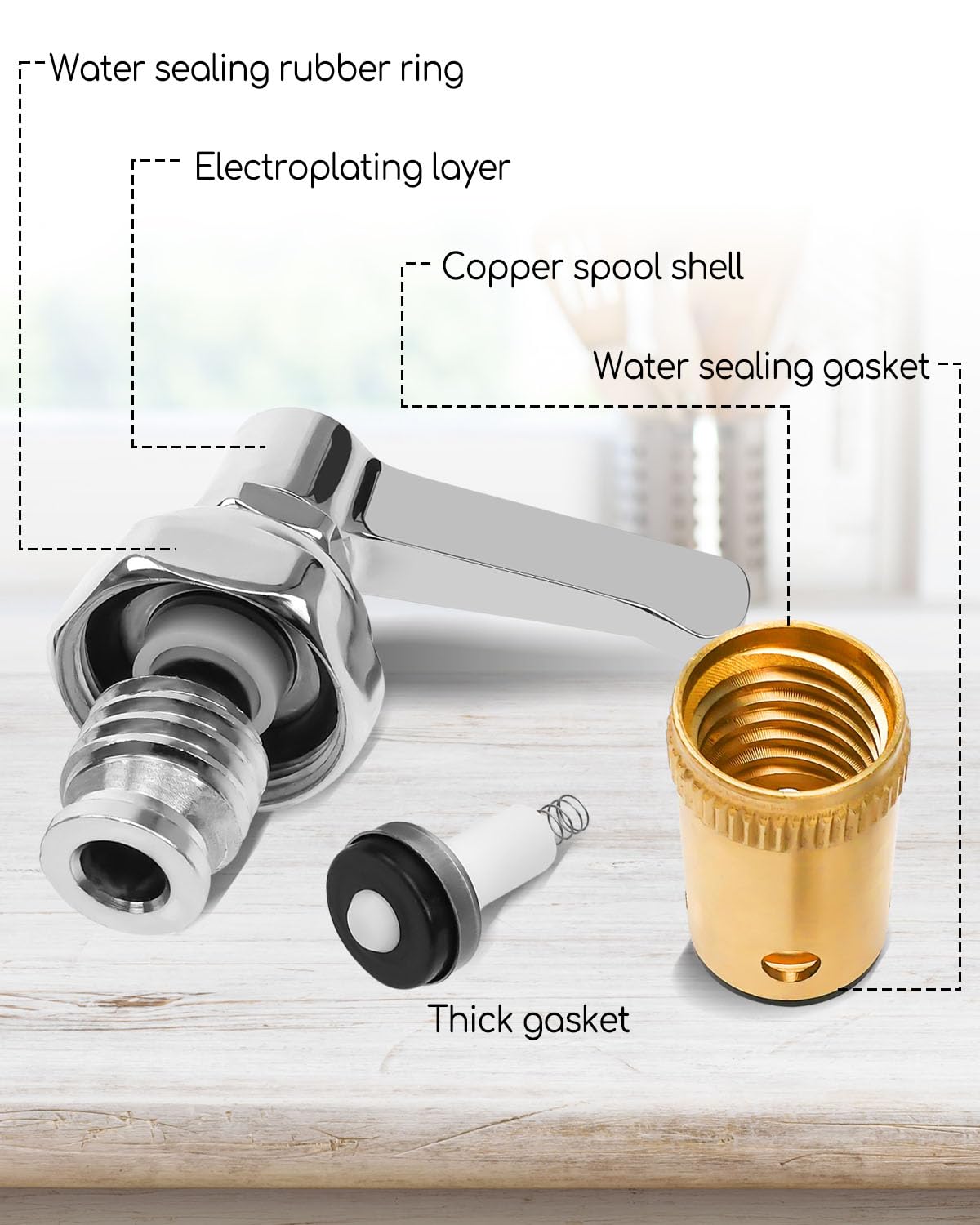 WMJNH ts-brass-faucets-compatibility demonstrates broad compatibility with quarter-turn valves.