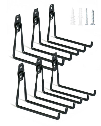 WMK 7.3-inch heavy-duty garage hook mounted on wall for organized storage.