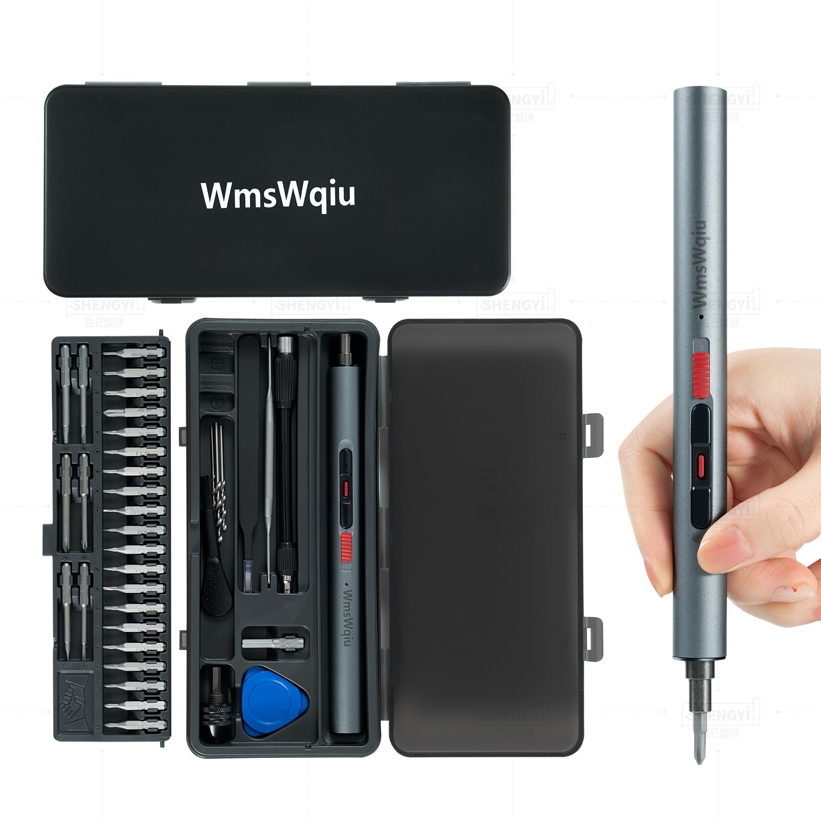 WmsWqiu mini screwdriver set in a compact case for easy storage and quick access
