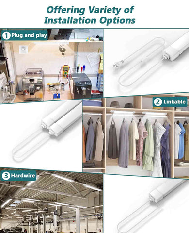 WNSNOU IP66 waterproof tube light suited to wet spaces.