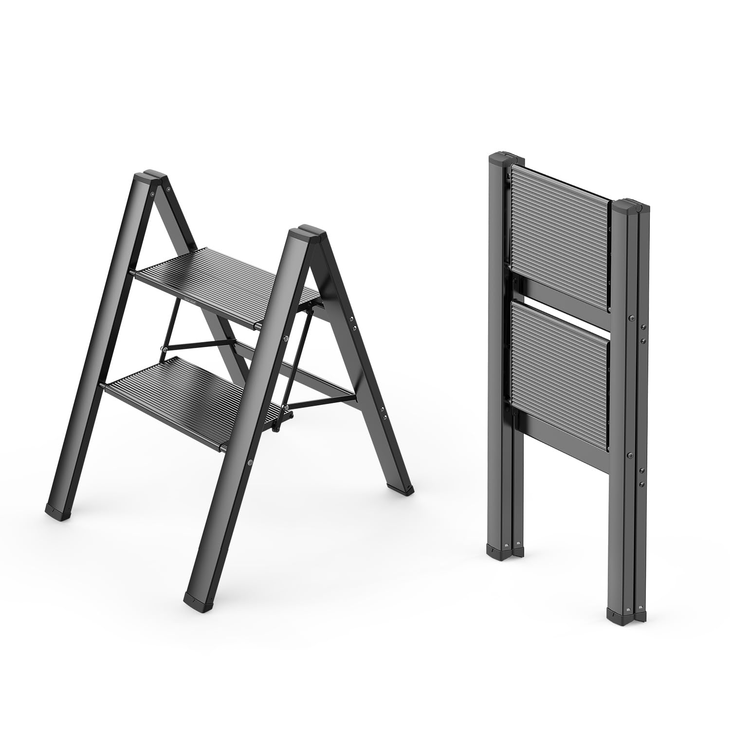 WOA WOA 2 Step Ladder supports up to 300 pounds with sturdy frame