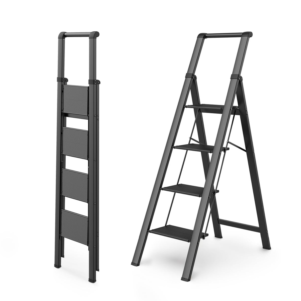 WOA WOA 4-step ladder with stable design for safe reach.