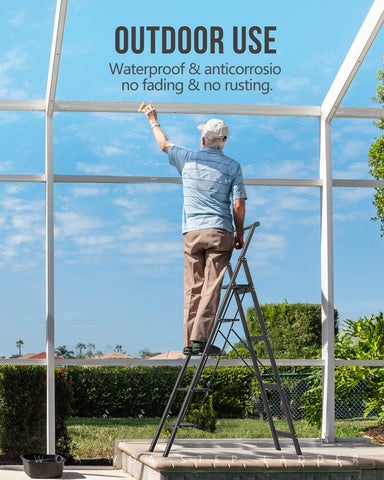 WOA WOA black finish ladder blends with home decor