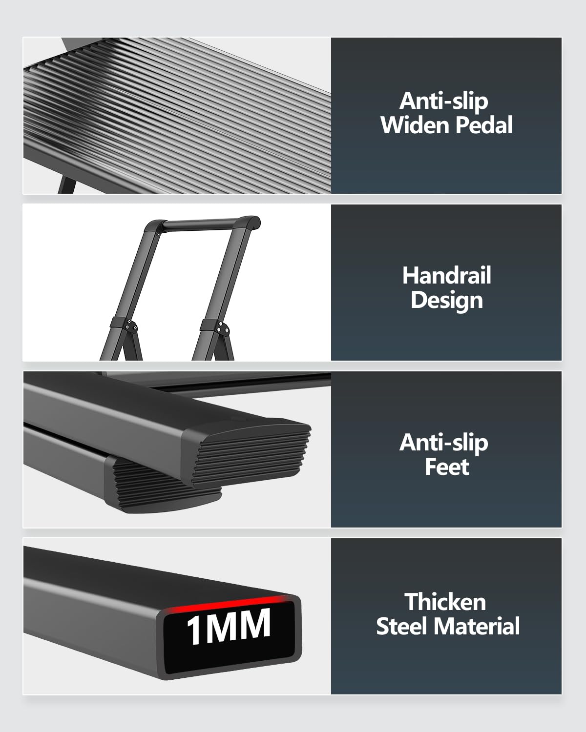 WOA WOA top handrail aids balance while climbing
