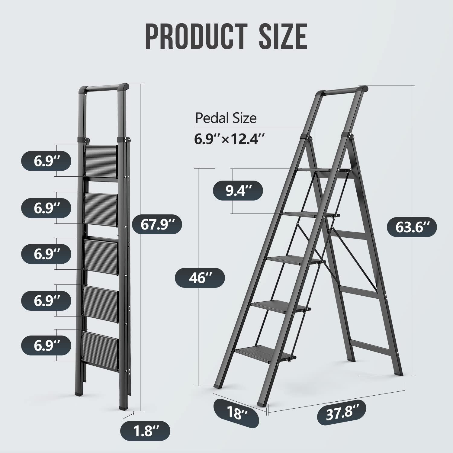 WOA WOA wide pedals provide comfortable standing and stable footing