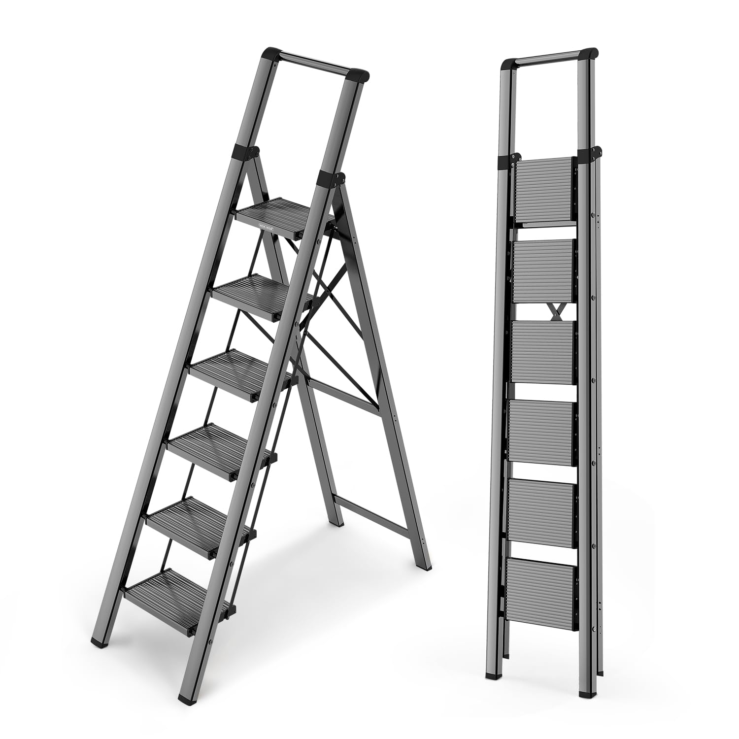 WOA WOA 6 Step Ladder front view shows sturdy frame for safe reach
