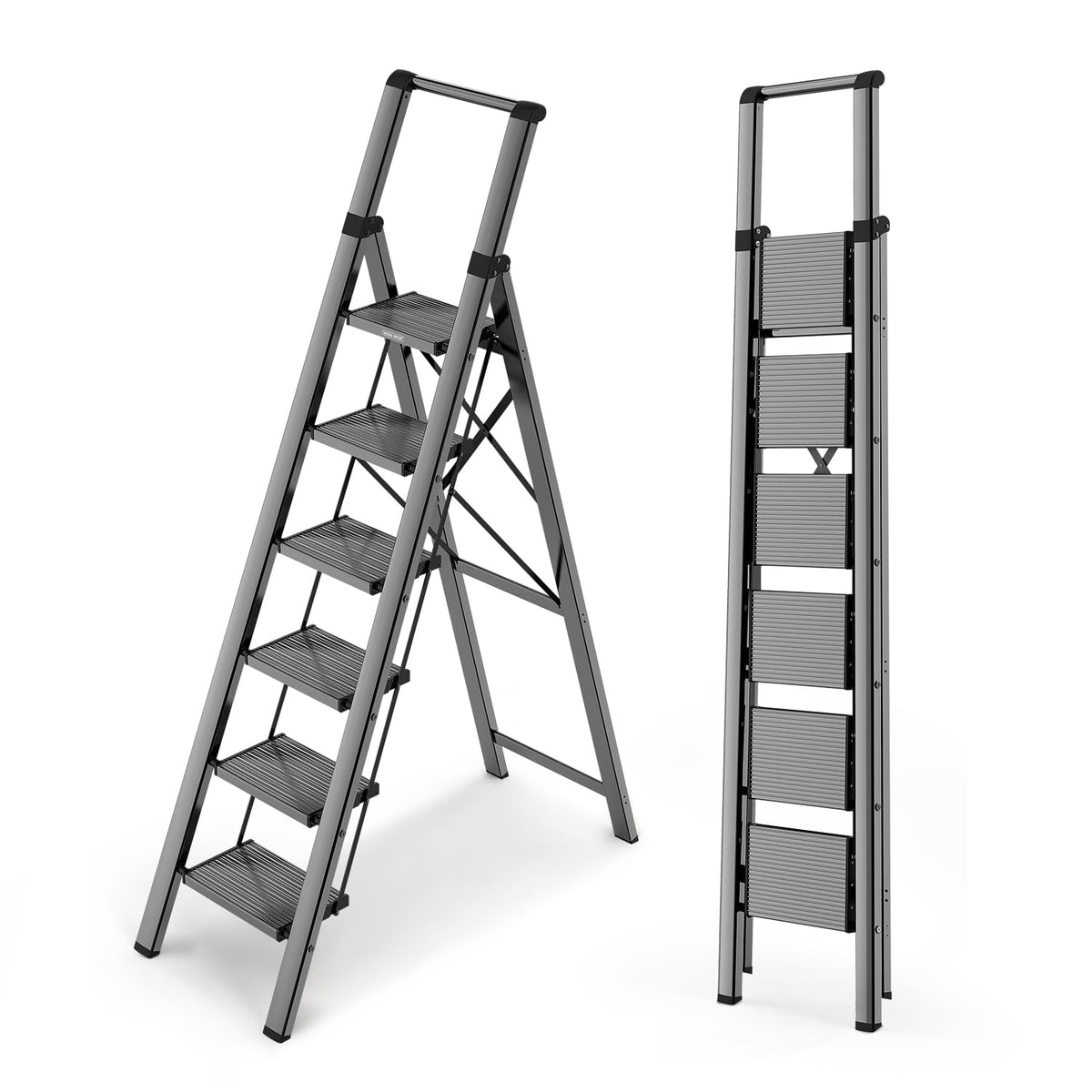 WOA WOA 6 Step Ladder front view shows sturdy frame for safe reach