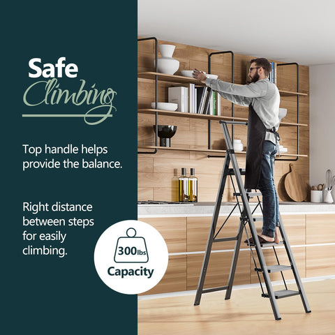 WOA WOA 6 Step ladder in open usage demonstrates stable access