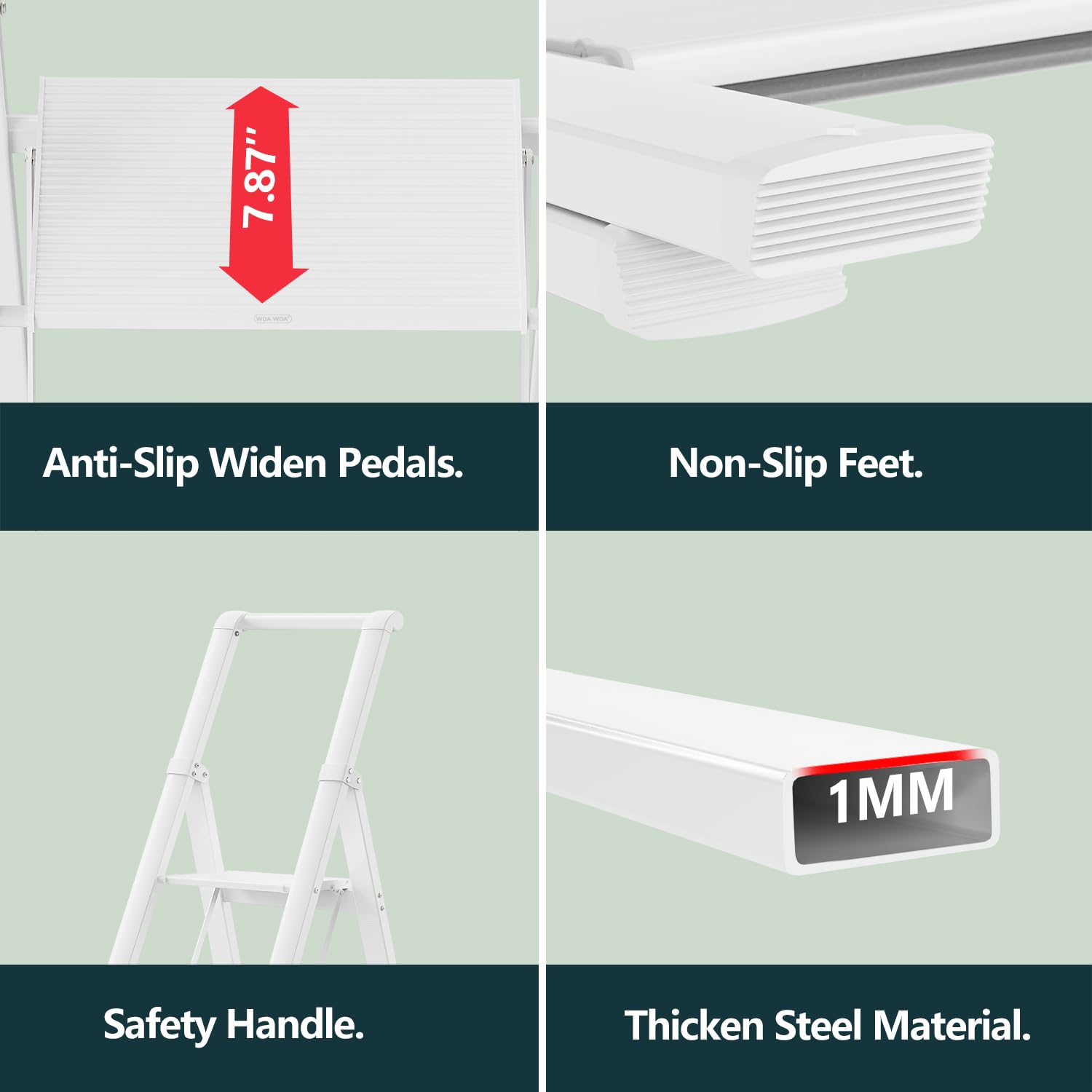 Ladder doubles as decorative shelf when not climbing, WOA WOA.