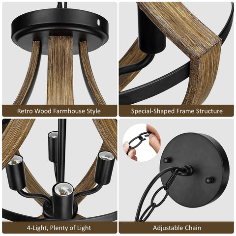 WOAEKR vintage-inspired lighting adds warm ambience to homes.