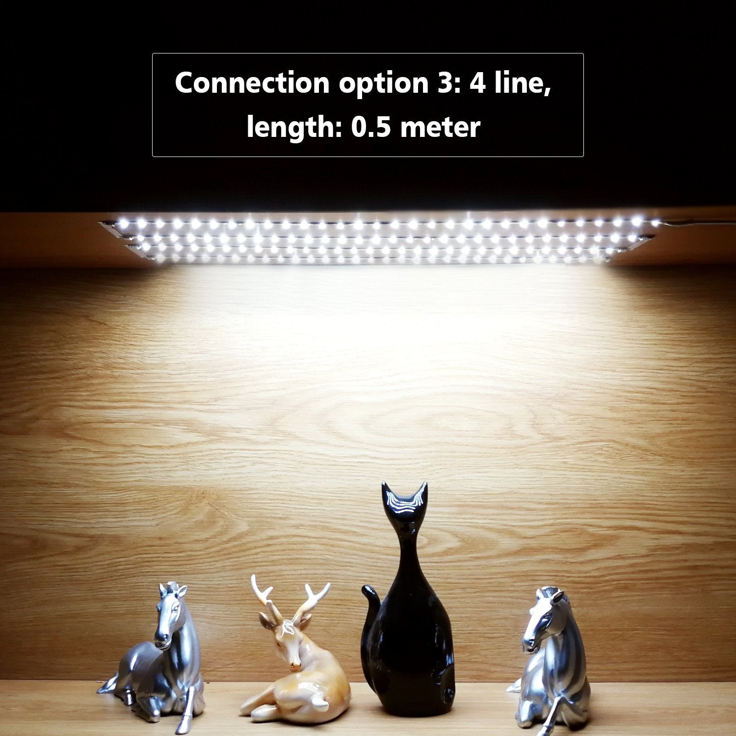 WOBANE four-panel strip offers versatile shelf lighting.