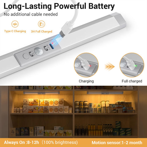 WOBANE always-on mode provides continuous illumination when needed.