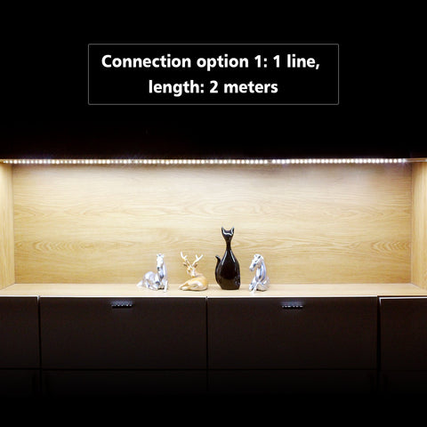 WOBANE LED rope light 6.6 ft adds flexible cabinet glow.