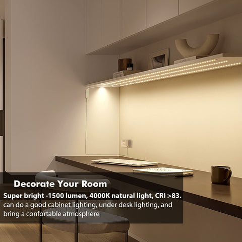 WOBANE LED strip bar closeup showing daylight brightness and color fidelity