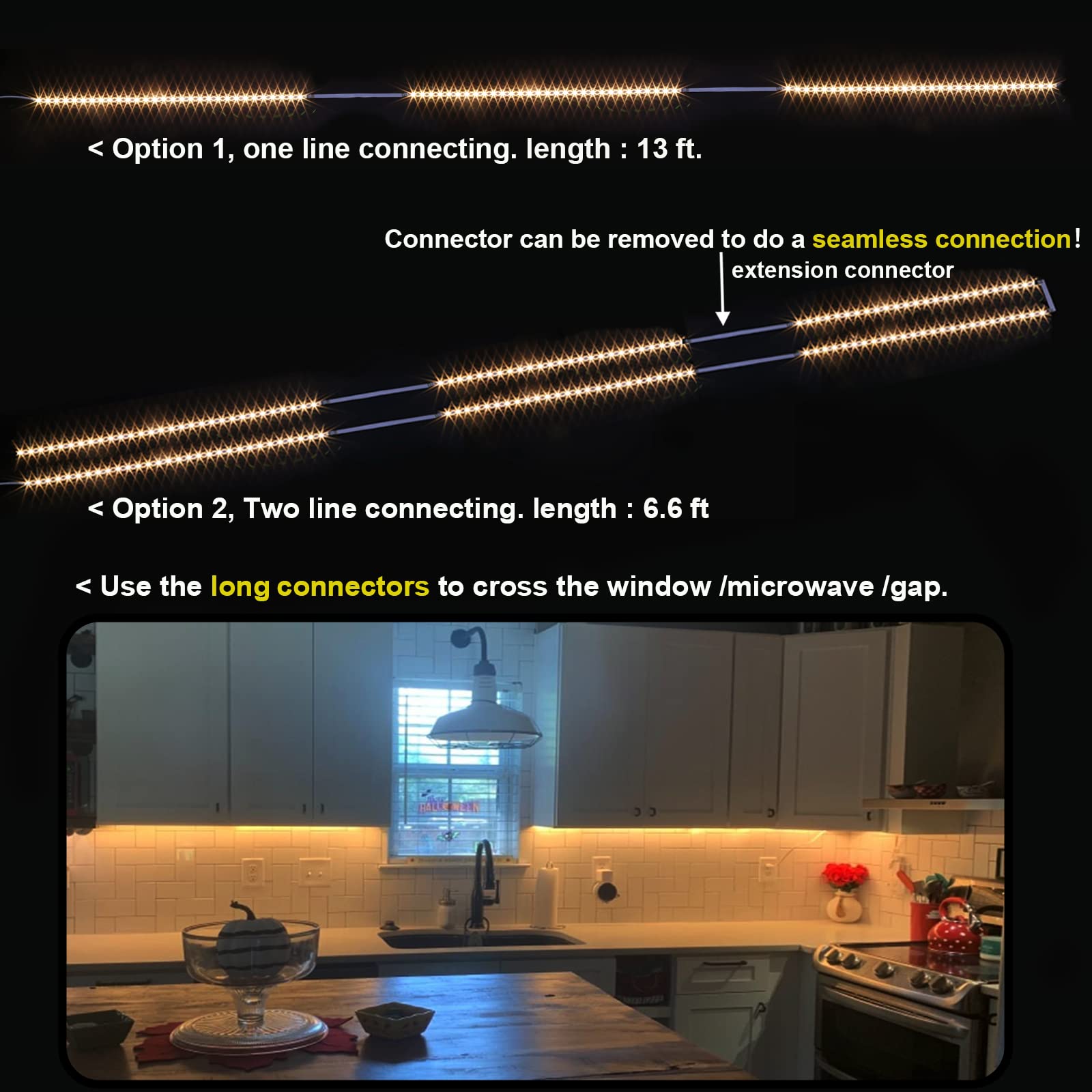 WOBANE LED strip lights deliver 8-piece set for versatile kitchen and display lighting.