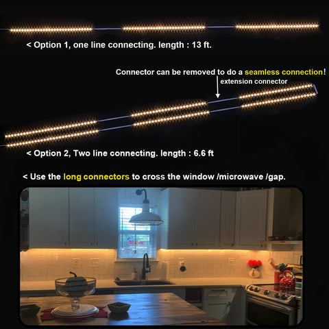 WOBANE LED strip lights deliver 8-piece set for versatile kitchen and display lighting.