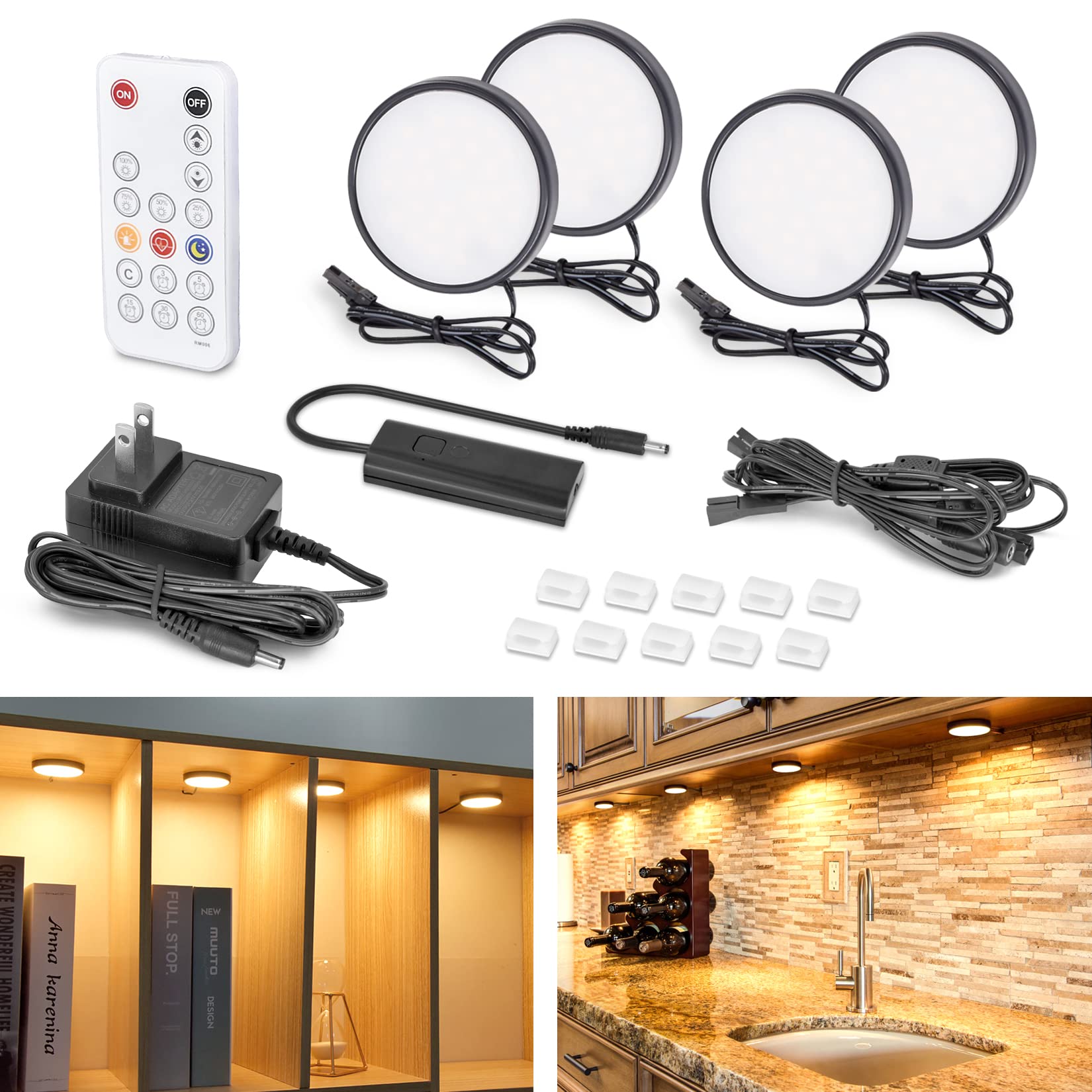 WOBANE LED under-cabinet light assembly showcases easy installation and even brightness