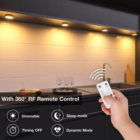 WOBANE remote control enables RF range and convenient dimming from across the room