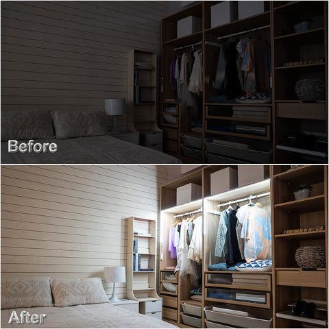 WOBANE multipurpose light bar suitable for beds, shelves, and entryways.