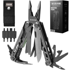 WOBANK 33-in-1 multitool folded for compact pocket carry and quick access