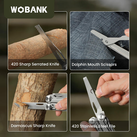 WOBANK nylon sheath with belt clip for secure daily carry