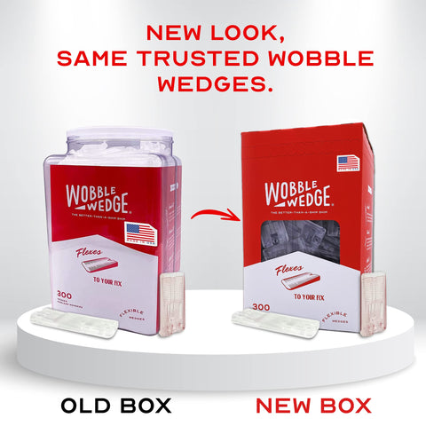 Wobble Wedges furniture leveler improves stability for beds and tables