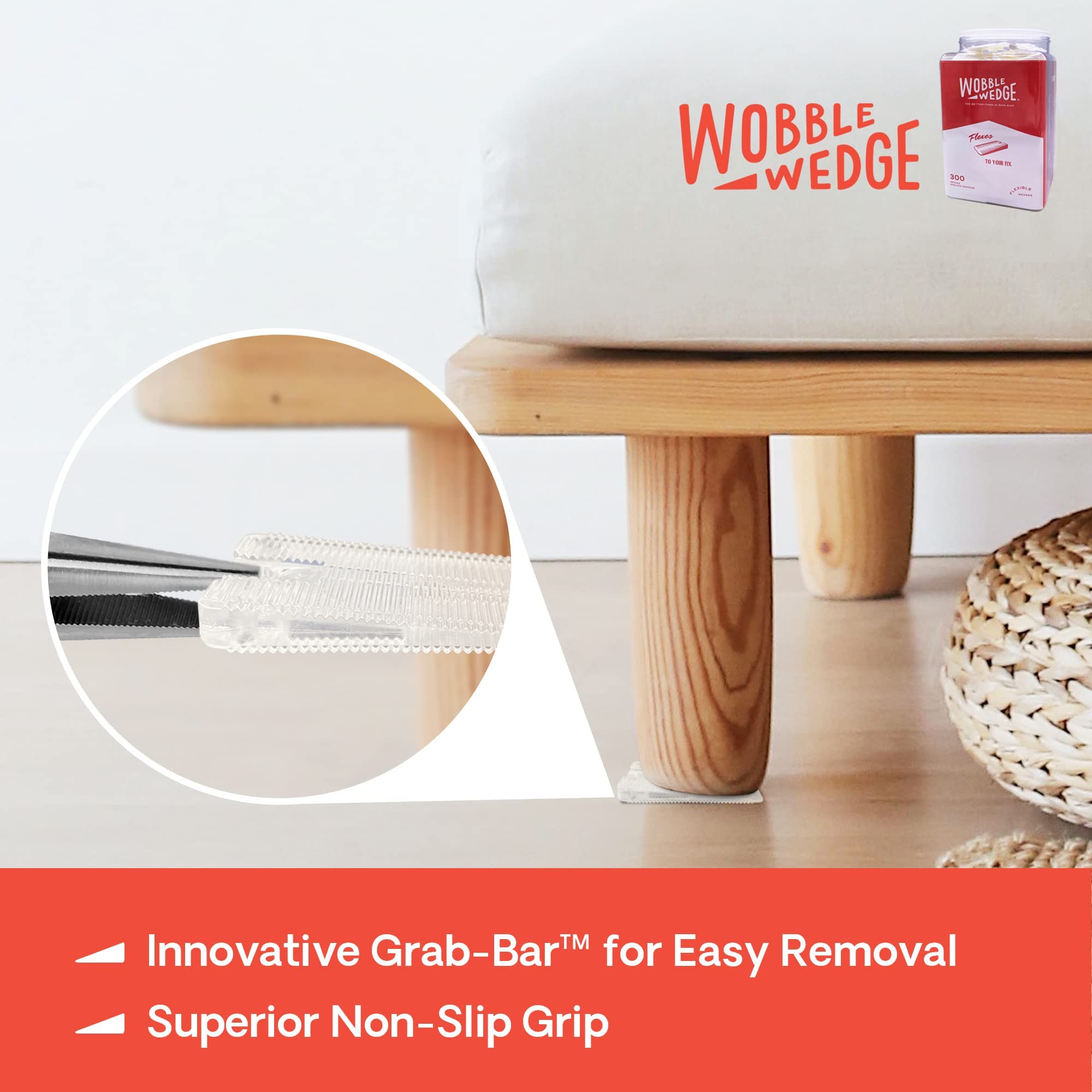 Wobble Wedges kitchen equipment leveler stabilizes appliances and counters