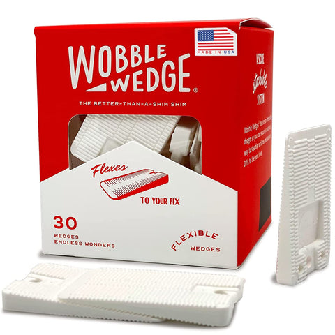 Wobble Wedges original 30-pack keeps furniture level and stable.