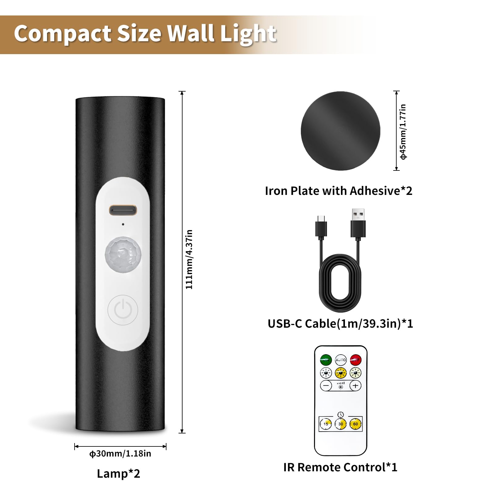 WOBSION battery-powered indoor light ready for cordless use