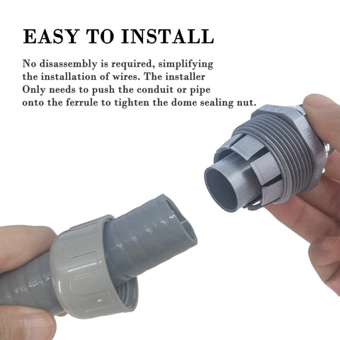 Wocloer five straight fittings included for versatile routing