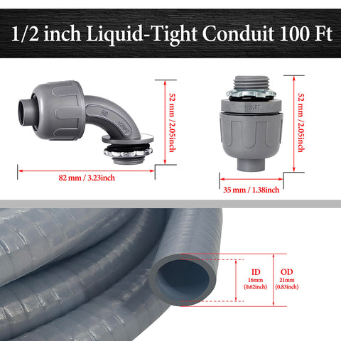 Wocloer conduit interior is smooth for easy wire pulling.