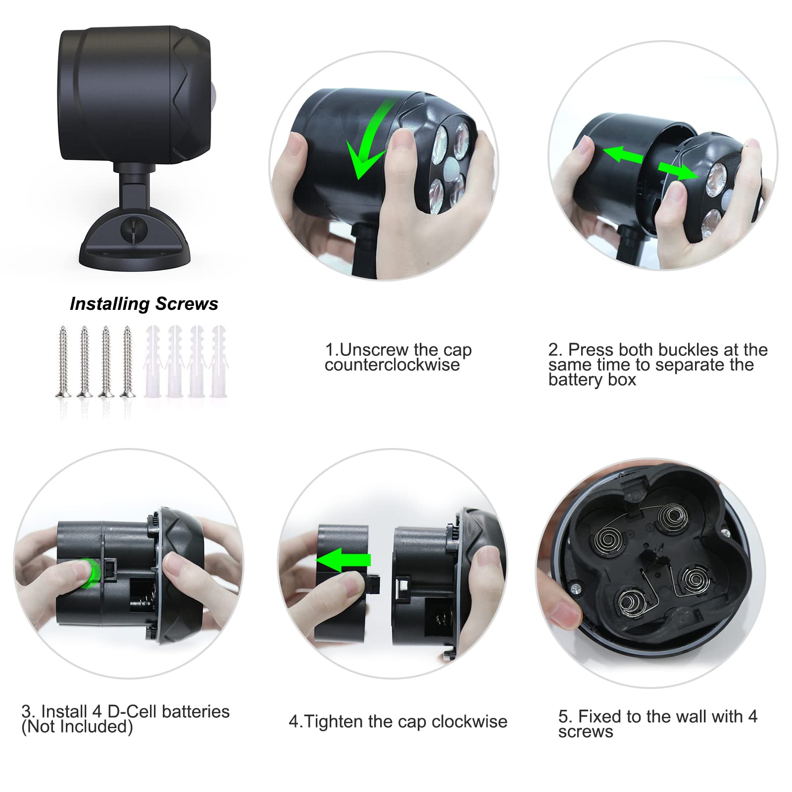 Woenergy detection-range outdoor light covers up to 5 meters efficiently.