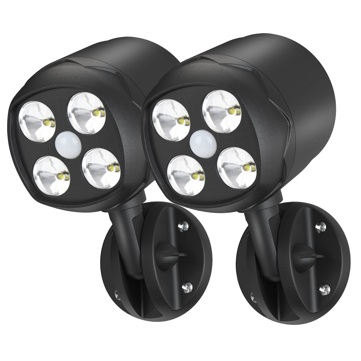 Woenergy motion-sensor outdoor lights pack showcases broad coverage for safer entrances.