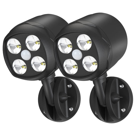 Woenergy motion-sensor outdoor lights pack showcases broad coverage for safer entrances.