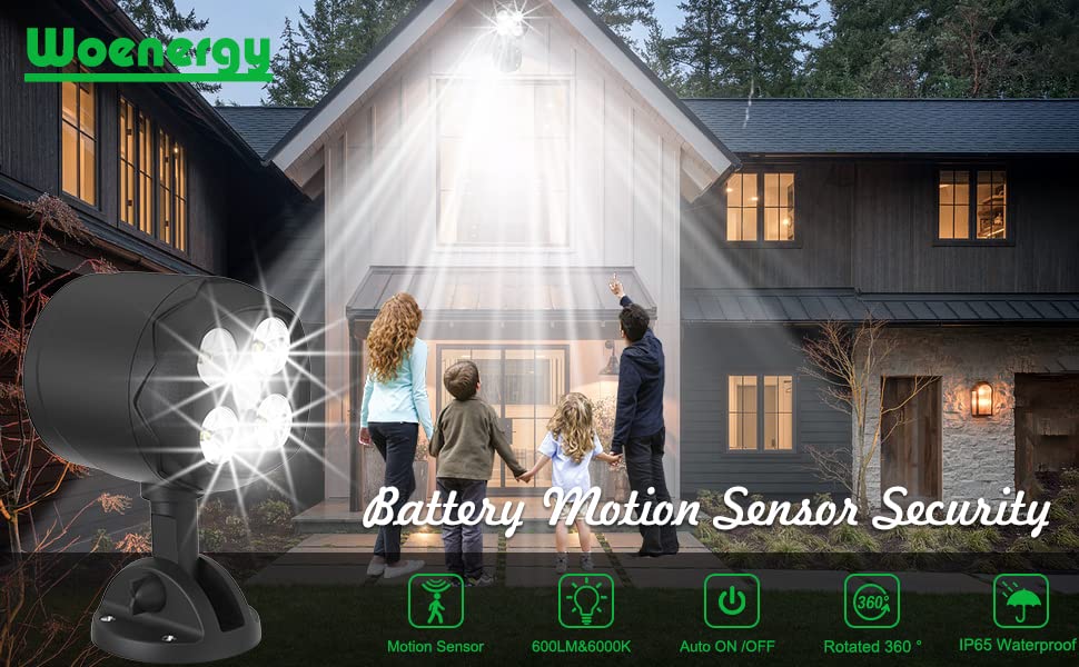 Woenergy wall-mount installation outdoor light enables quick, secure wall mounting.