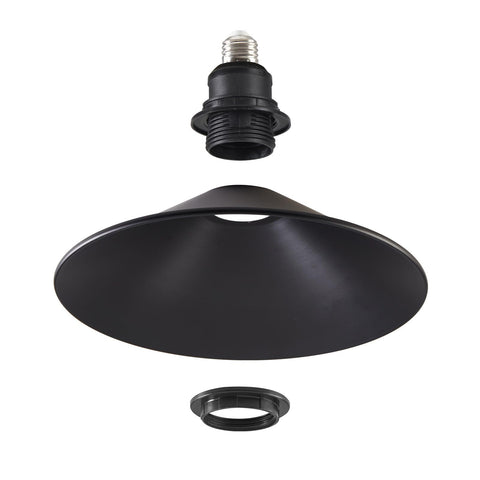 WOERFU E26-to-E26 screw-in base lampshade enables quick, tool-free installation