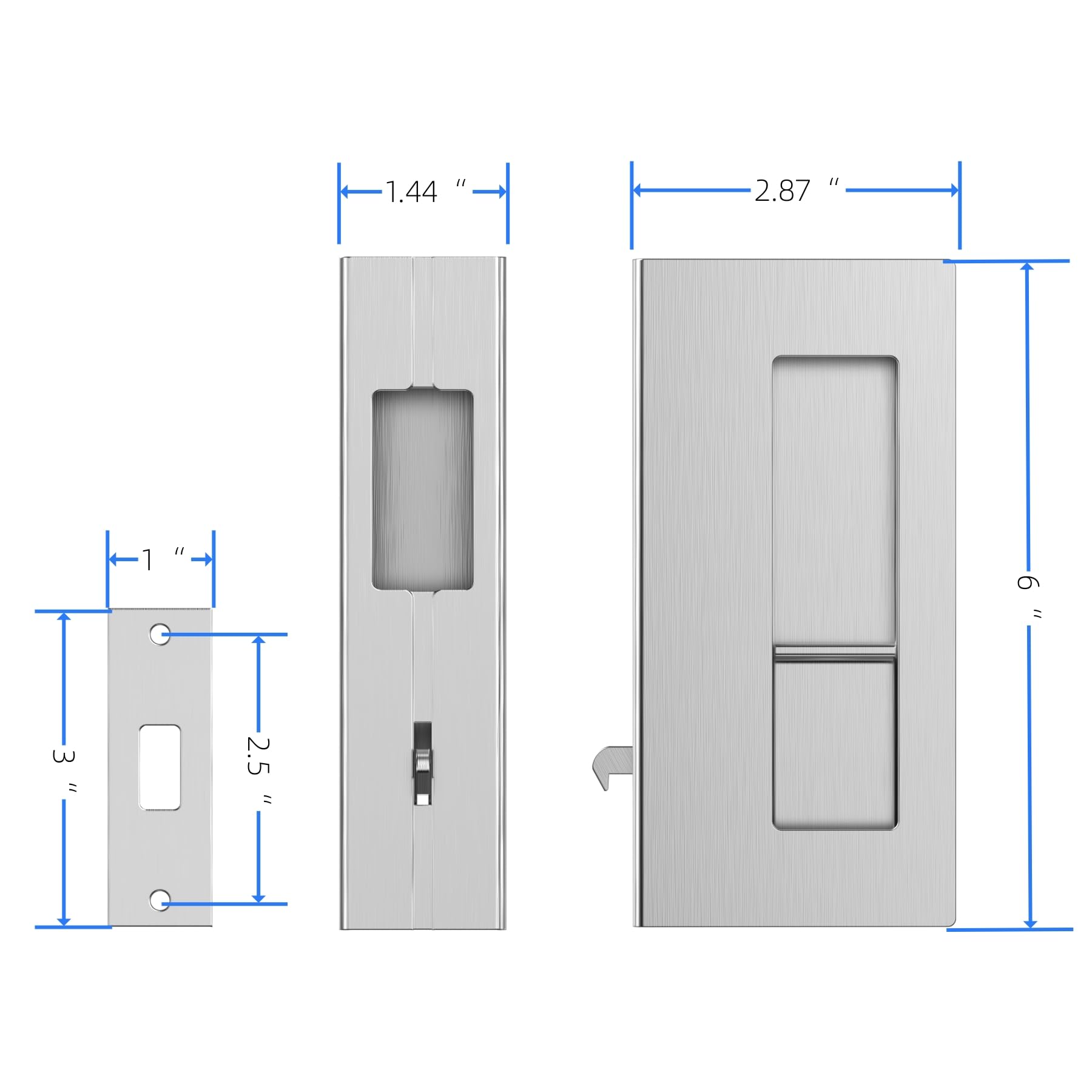 WOFADA lock kit includes 1:1 template for precise mortise installation