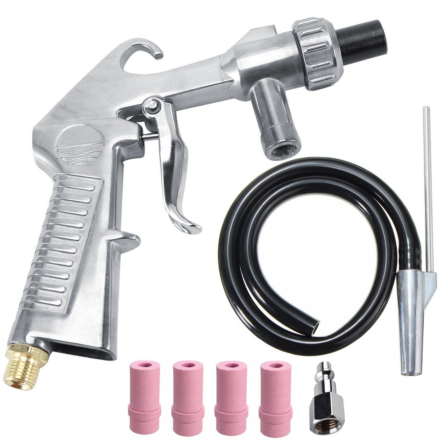 Wogoboo sand blaster gun for precise surface cleaning and rust removal