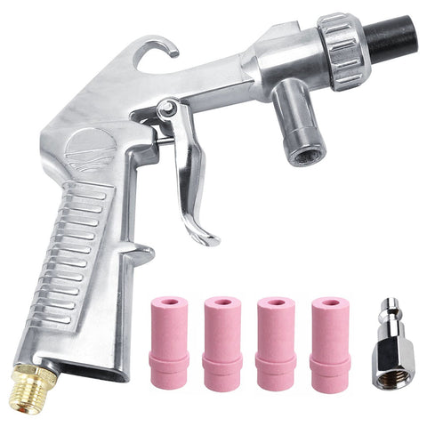 Wogoboo Sandblaster Gun with ergonomic handle for comfortable, extended use.