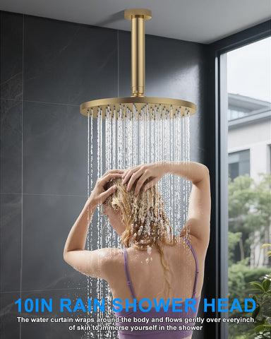 Woindo handheld showerhead with flexible hose for precise cleansing