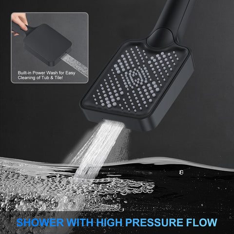 Woindo side spray head with 49 silicone jets for wide coverage.