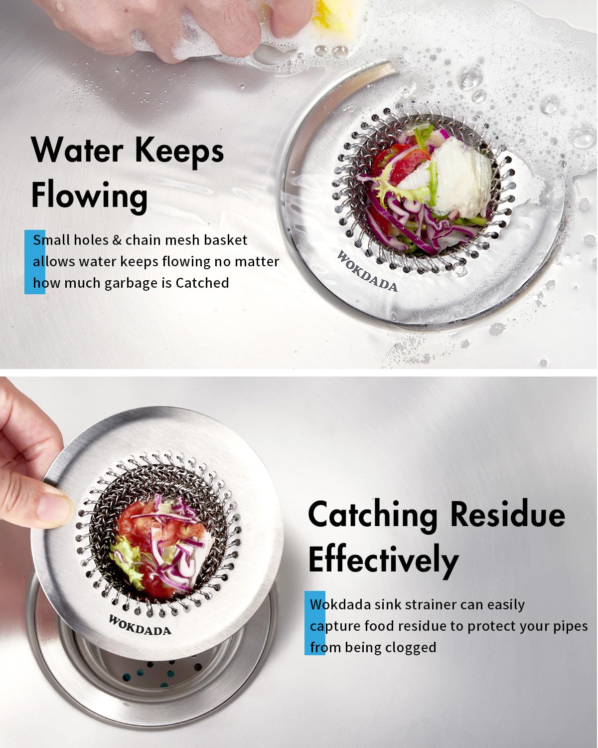 Wokdada removable mesh for effortless cleaning after use