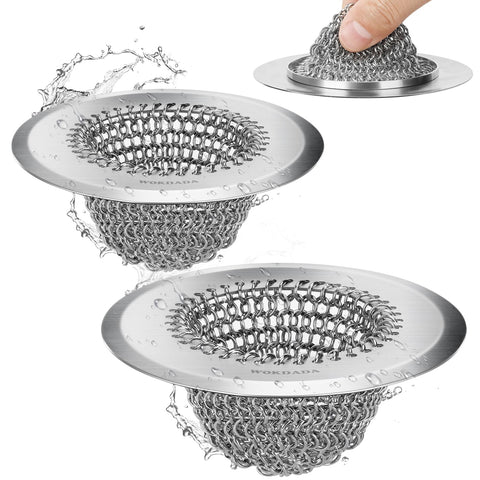 Wokdada reversible mesh strainer for easy cleaning and quick debris release