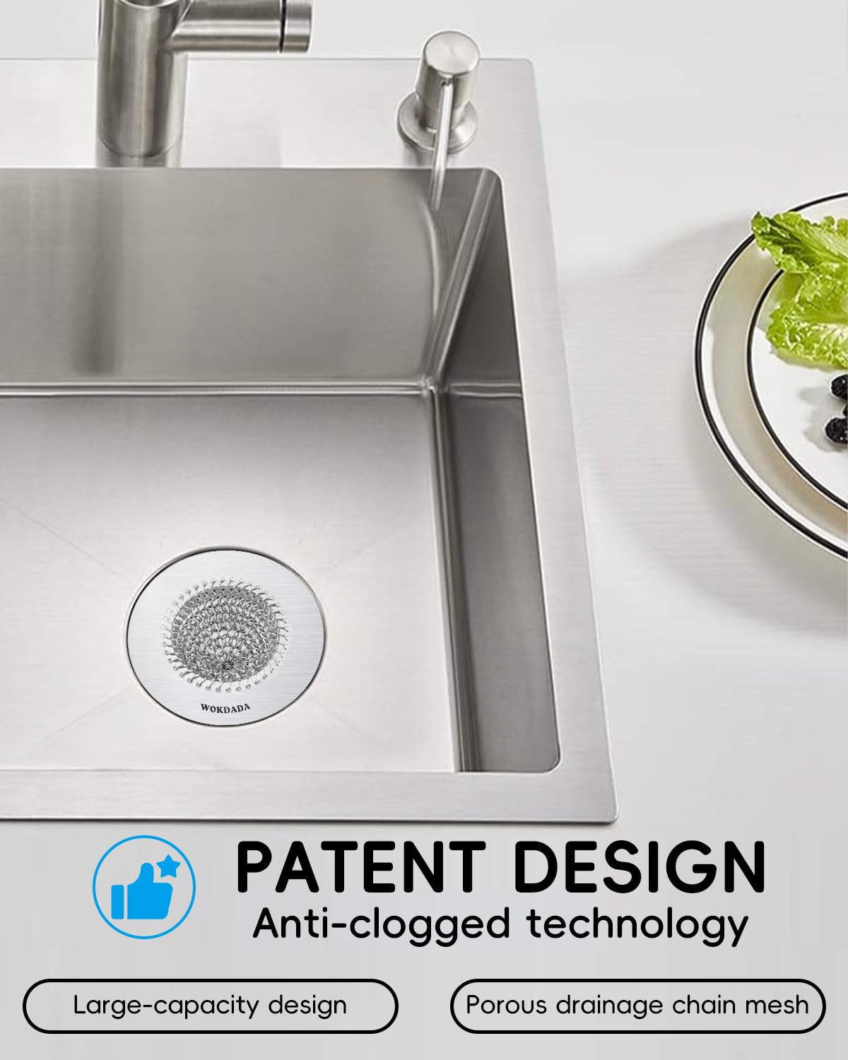Wokdada rustproof construction resists corrosion in busy kitchens.
