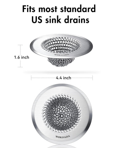 Wokdada unique shape adapts to kitchen, bathroom, or RV drains