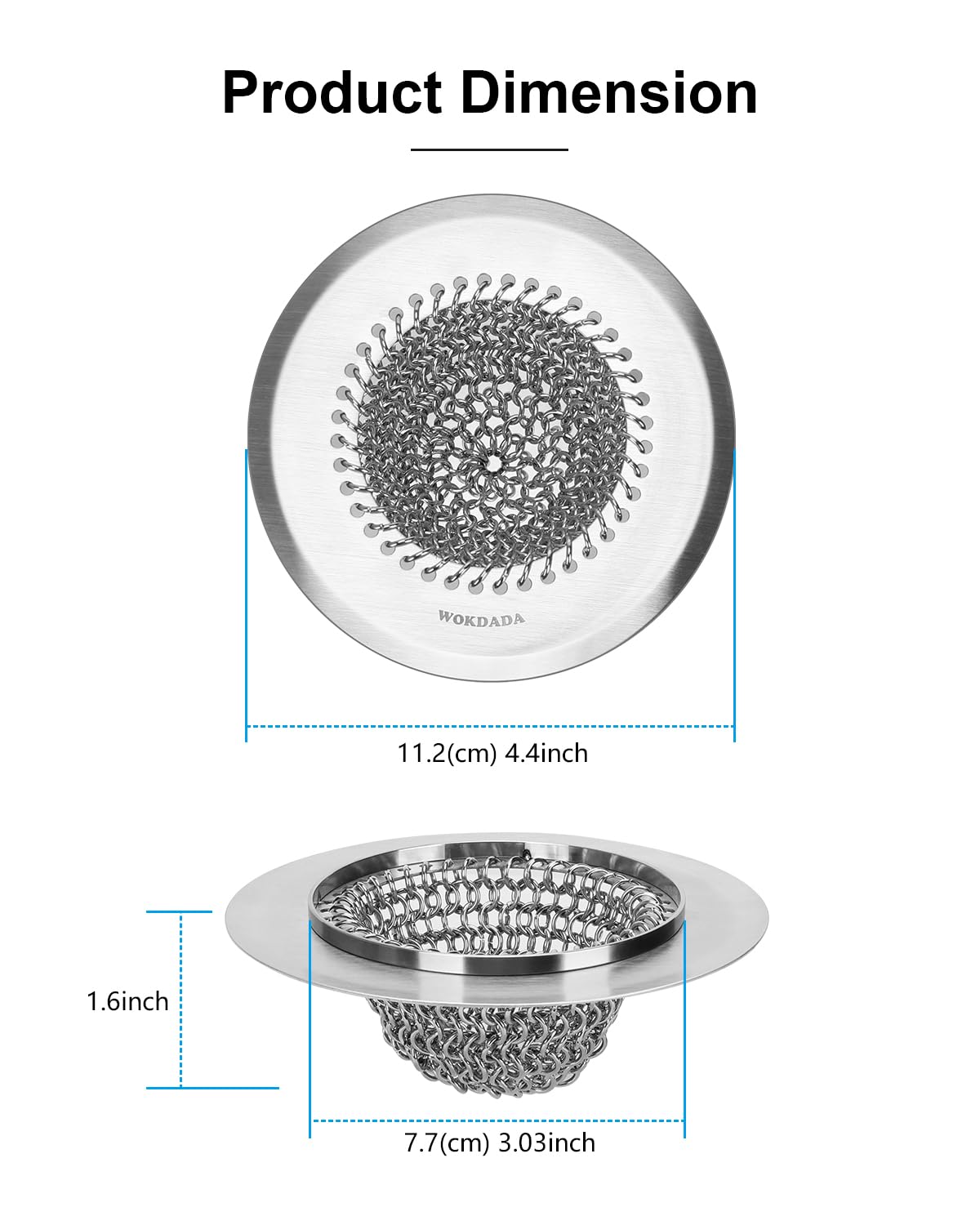 Wokdada universal fit fits most 3-1/2 inch sink openings